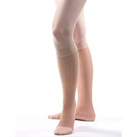 Allegro 20-30 mmHg Essential 18 Sheer Support Closed Toe Compression Sock - Comfortable, Knee High Support Stockings