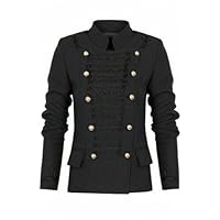 Reformer New Black Women Gothic WOOL Braid Jacket with long sleeve XS-4XL