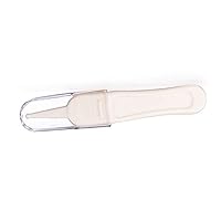 ERINGOGO 2pcs Navel Tweezer Shoe Slots Tools for Nose Cleaning Tools Belt Small Card Gift Tags Ear Cleaner Tool Nose Clip Round Head White