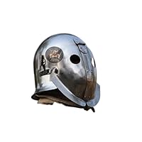 ICONARTSY™ Gladiator Helmet (Type Secutor) 2mm Mild Steel Cosplay/Costumes/Collection/Best for Reenactment Gift
