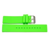 Green 22MM Smooth Rubber Silicone Waterproof Sport Watch Band Strap FITS Invicta