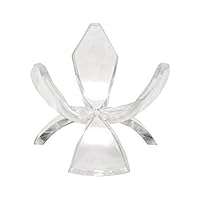 BestPysanky Clear Plastic Tulip Tripod Clear Egg Stand Holder 1.5 Inches
