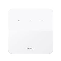 Huawei B320 White, 4G + CAT 4 LTE Low-Cost Mobile WiFi Router, 195Mbps WiFi N 300Mbps, Ethernet + External Antenna Port – Sim Slot Unlocked to ALL Networks