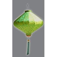 Vietnamese Silk Lantern- Large Diamond (Asian Green)