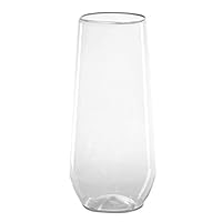 WNA RESSFL1084 Reserve Stemless Flute Glass, 10 oz., Clear (Pack of 32)