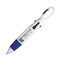 Prestige Medical 4-Color Carabiner Pen (Royal)