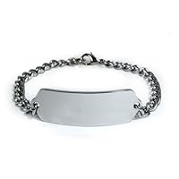 HYPOTHYROIDISM Medical ID Alert Bracelet with Embossed Emblem from Stainless Steel. Style: Classic Wide, Premium Series.