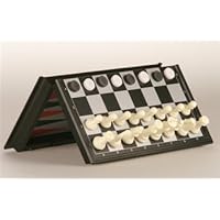 Wood Expressions WE Games 3-in-1 Combination Game Set -Travel Size