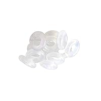Sexy Sparkles 20 Clear Silicone Stopper Bead Spacer Charm or Clip Over For Snake Chain Charm Bracelet