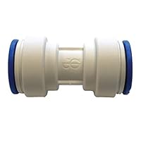 John Guest Speedfit 5/16 Inch OD Union Connector, Push to Connect Plastic Plumbing Fitting, White, NC2112P