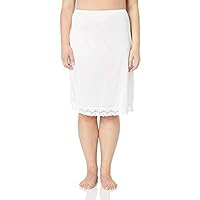 Women's Plus Size UM52030-HalfSlip, White, 30