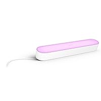 Smart Play Light Bar Base Kit, White - White & Color Ambiance LED Color-Changing Light - 1 Pack - Requires Bridge - Control with App - Works with Alexa, Google Assistant and Apple HomeKit