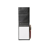 Sheaffer 100% Full Grain Leather and 1680D Ballistic Nylon Notepad Holder/Jotter with Pen Loop, Front Pockets 5
