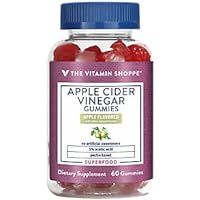 The Vitamin Shoppe Apple Cider Vinegar Gummies ? 5% Acetic Acid ? Superfood ? Apple (60 Gummies)