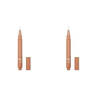e.l.f. Flawless Brightening Concealer, Illuminating & Highlighting Face Makeup, Conceals Dark Under Eye Circles, Tan 41 W, 0.07 Fl Oz (Pack of 2)