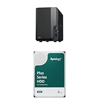 Synology 2-Bay DiskStation DS223 Bundle with 2 x HAT3300-6T
