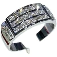 2.50Ct Round Cut Lab Created Moissanite Engagement Men's Ring 925 Sterling Silver