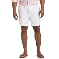 Oak Hill by DXL Men's Big and Tall Tropical Seersucker Shorts
