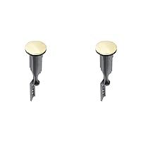 Bathroom Sink Pop-up Stopper Replacement for Lavatory Pop-up Drain Assembly, Polished Brass, 11044 (Pack of 2)