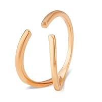 Solid 22K/18K Fine Rose Gold Certified Women And Girls Stack Ring