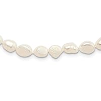 Slip on 9 10mm White Freshwater Cultured Pearl 64 Inch Baroque Endless Necklace Jewelry Gifts for Women