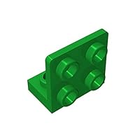 Gobricks GDS-642 1x2-2x2 Reverse Bracket Panel Compatible with Lego 99207 All Major Brick Brands Toys Building Blocks Technical Parts Assembles DIY (28 Green(040),20 PCS)