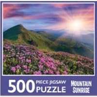 Mountain Sunrise 500 Pieces Jigsaw Puzzles for Adults, Teens and Kids by Page Publications
