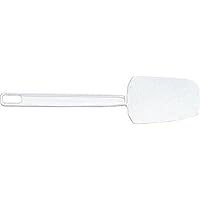 Scraper Spatula, 9.5-Inch, White, Spoon Shaped Food Scraper for Baking/Mixing/Cooking in Kitchens