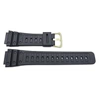 Casio 70360128 Genuine Factory Replacement Resin Watch Band fits DW-5000-1B DW-5400C-9 DW-5600C-9C DW-5600C-9V SWC-05-1V