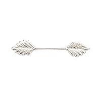 Leaf Plate Fold-Oval Silver Plated Glue-On Bail 29x6x0.7mm Sold per Pack of 30pcs 0493FD