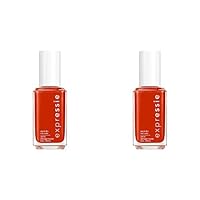 essie expressie Quick-Dry Vegan Nail Polish, Bolt and Be Bold, Yellow Red, 0.33 Ounce (Pack of 2)
