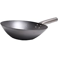 Advance Door HANAKO+a Hammered Nitrided Deep Frying Pan 11.8 inches (30 cm), Black, Silver