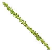 Natural Peridot Necklace 34 Inches Endless, Peridot Chips Nuggets 150 Ct, August Birthstone