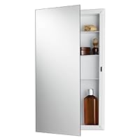 NuTone 781053 Recess Mount Cabinet with Frameless Mirror and Pencil Polish Edges from The Buil, N/A
