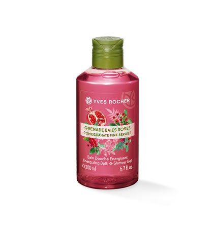Yves Rocher Energizing Bath and Shower Gel - Pomegranate Pink Berries 200 ml./6.7 fl.oz.