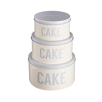 Mason Cash Bakewell Nesting Cake Tins in Light Blue/White (Set of 3)