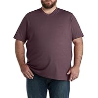 Harbor Bay by DXL Men's Big and Tall Sweat Resistant Jersey V-Neck T-Shirt