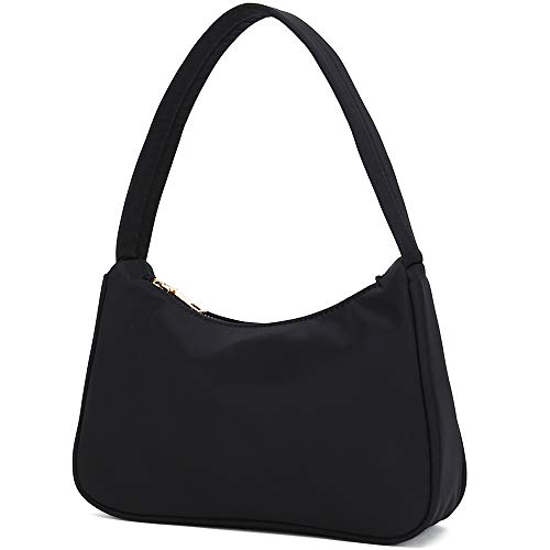 Emporio Armani Flat Nylon Shoulder Bag With Monogrammed Eagle Navy/black |  ONU