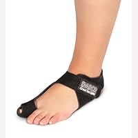 GTS Black Great Toe Alignment/Bunion Adjustable Splint for Hallux Valgus and Other Joint Conditions (LG/Left W8-11/M10-13)