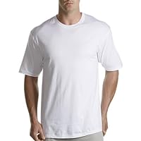 Harbor Bay by DXL Men's Big and Tall 3-pk Crewneck T-Shirts White 4XLT
