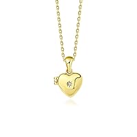 Photo Necklaces for Women,Photo pendant,Sterling silver necklace,Heart pendant,18k gold plating,gift box,for Teen Girls,Photo Jewelry