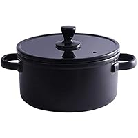 Ceramic Casserole Earthen Pot Ceramic Casserole Clay - High Temperature Resistance, Healthy and Durable, Non-Fading, Available in Three Sizes-Capacity 2L
