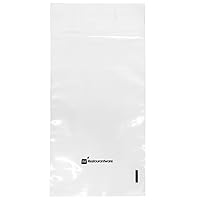Restaurantware Bag Tek 4 x 3 Inch Treat Bags 100 Microwave-Safe Cookie Bags - Lip And Tape Design Heat-Resistant Clear Plastic Resealable Bakery Bags Grease-Resistant For Candy Nuts And Party Favors