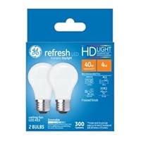 Refresh LED Light Bulbs, 40 Watt, Daylight, A15 Ceiling Fan Bulbs (2 Pack)