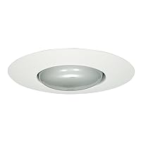 HALO 300 Series 6 in. White Recessed Ceiling Light with Open Splay Trim