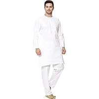 Handmade Kurta Pajama Set For Men's (Round Neck)