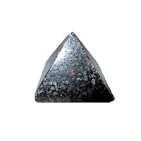 Jet Lovely Spinel in Matrix Pyramid Approx. 1.25