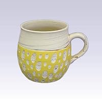 Tokoname Pottery Coffee Mugs - KENJITOEN - Kneading Yellow - 1Coffee Mug [Standard Ship by SAL: NO Tracking Number & Insurance]