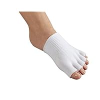 Gel-Lined Compression Toe Separating Socks Dry Forefoot Cracked Skin Moisturising Protector