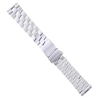 Ewatchparts WATCH BAND COMPATIBLE WITH BREITLING AVENGER A13380 SEAWOLF CHRONOMETER BRACELET 22MM SHINY
